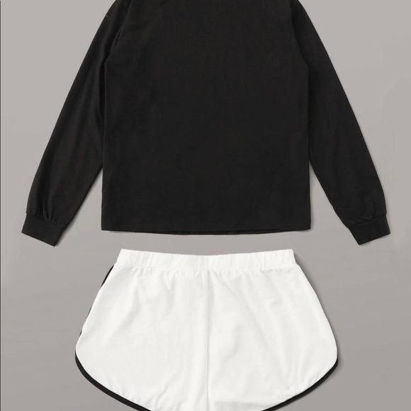 Friends slogan top and dolphin shorts - Picture 2 of 2